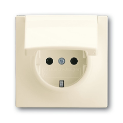 Розетка 1-м СП 1мод. Impuls 16А IP21 250В Schuko с крышкой сл. кость ABB 2CKA002018A1488