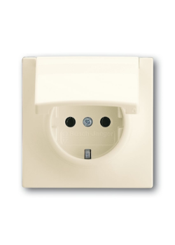 Розетка 1-м СП 1мод. Impuls 16А IP21 250В Schuko с крышкой сл. кость ABB 2CKA002018A1488