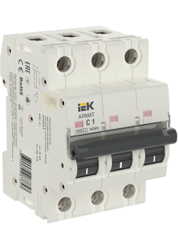 ARMAT Автоматический выключатель M06N 3P C 1А IEK