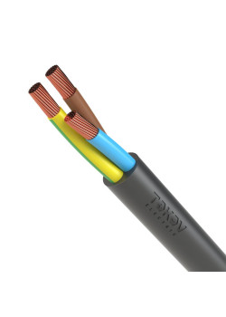 Провод TOKOV ELECTRIC ПВС 3х2.5(2х2.5+1х2.5) 380В Ч (м) 1945493