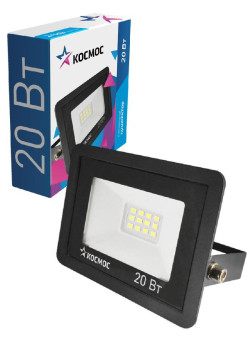 Прожектор светодиодный 20Вт 6500К IP65 1600лм КОСМОС K_PR5_LED_20