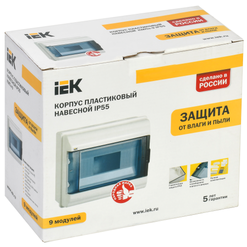 KREPTA 5 Корпус пластиковый КМПн-9 IP55 IEK