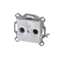 Розетка телевизионная проходная TV/R Levit 7дБ жемчуж. ABB 2CHH083607A6068