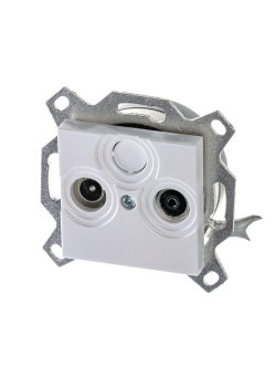 Розетка телевизионная проходная TV/R Levit 7дБ жемчуж. ABB 2CHH083607A6068