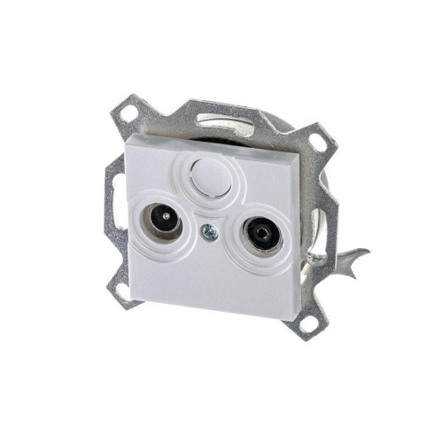 Розетка телевизионная проходная TV/R Levit 7дБ жемчуж. ABB 2CHH083607A6068