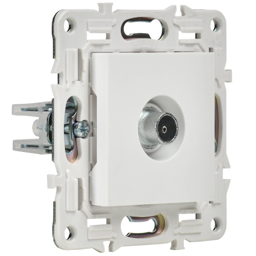 SKANDY Розетка TV оконечная SK-A12W арктический белый IEK SKANDY Розетка TV оконечная SK-A12W арктический белый IEK