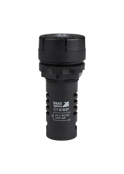 Зуммер с пульсирующим сигналом OptiSignal Compact D22 C7-B-B2F черный 24 В AC/DC