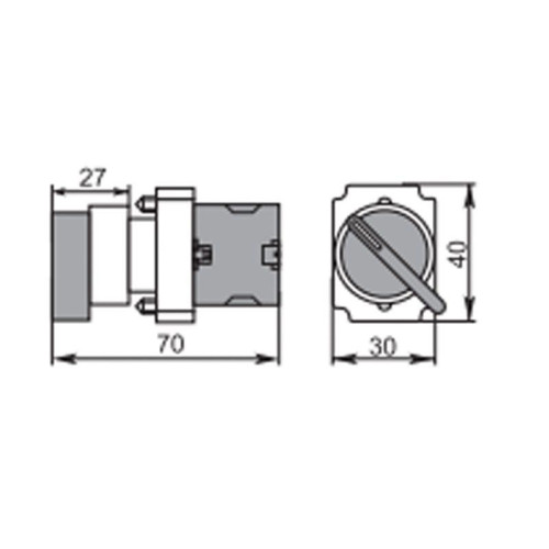 Переключатель BD32 3P короткая ручка NO Rexant 36-5551 Переключатель BD32 3P короткая ручка NO Rexant 36-5551