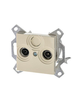 Розетка телевизионная оконечная TV/R Levit сл. кость ABB 2CHH083503A6017