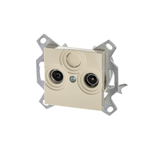 Розетка телевизионная оконечная TV/R Levit сл. кость ABB 2CHH083503A6017