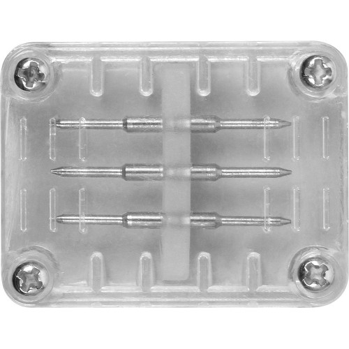 Соединитель для квадр. дюралайта LED-F3W, пластик (продажа упаковкой), LD126