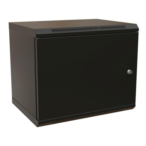 Шкаф коммутационный WRline (WR-TW-1545-SR-RAL9004) настенный 15U 600x450мм пер.дв.металл 2 бок.пан. направл.под винты 60кг черный 370мм 775мм IP20 сталь Шкаф коммутационный WRline (WR-TW-1545-SR-RAL9004) настенный 15U 600x450мм пер.дв.металл 2 бок.пан. направл.под винты 60кг черный 370мм 775мм IP20 сталь