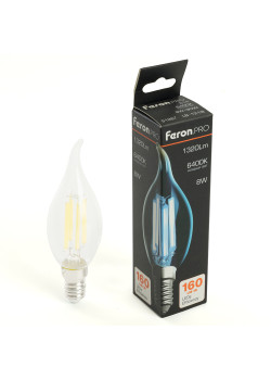 Лампа светодиодная Feron.PRO LB-1218 Свеча на ветру E14 1320LM 8W 175-265V 6400K