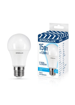 Лампа светодиодная LED-A60-15W-E27-4K 