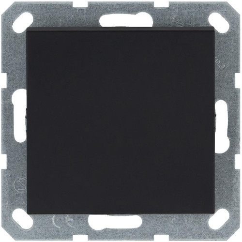 Кнопка звонка 1-кл. 10А IP20 механизм черн. матов. soft touch Jasmart G3010PB