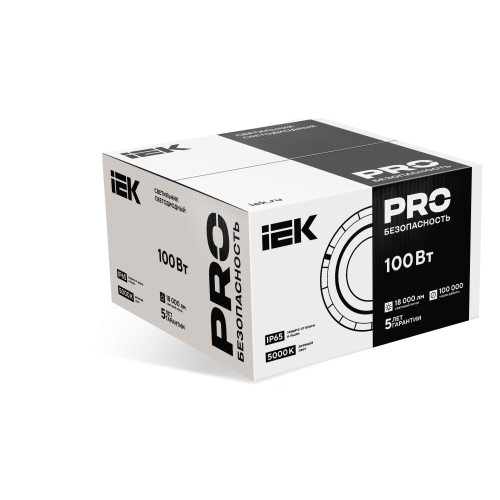 PRO Светильник ДСП 3020 100Вт 90гр 5000К IP65 IEK PRO Светильник ДСП 3020 100Вт 90гр 5000К IP65 IEK