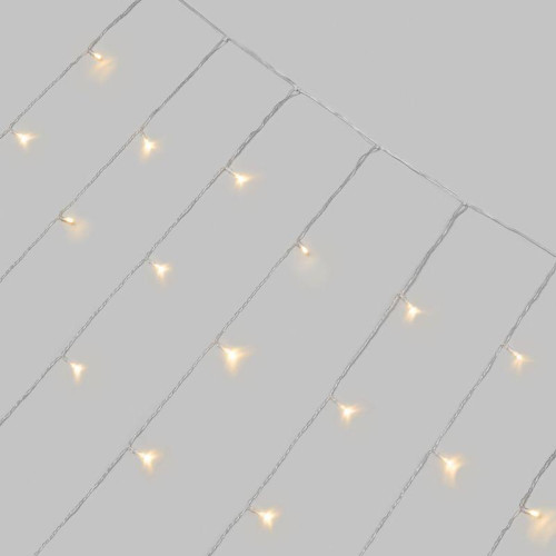 Гирлянда светодиодная занавес 3х2м 264 LED тепл. бел. прозр. ПВХ IP44 эффект мерцания 22 нити 12 LED/нить Neon-Night 235-526 Гирлянда светодиодная занавес 3х2м 264 LED тепл. бел. прозр. ПВХ IP44 эффект мерцания 22 нити 12 LED/нить Neon-Night 235-526