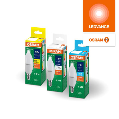 Лампа светодиодная LED G4 Value LVCLB100 12W/927 CRI95 12Вт 2700К 1200лм свеча матов. E14 170-250В OSRAM 4099854308659