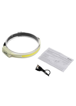 Фонарь аккумуляторный налобный ФАZА AccuFH3-L3W/L3W-GLOW 3Вт COB+3Вт XPE (5режимов упраление жестами) IP44 ФАZА 5061729