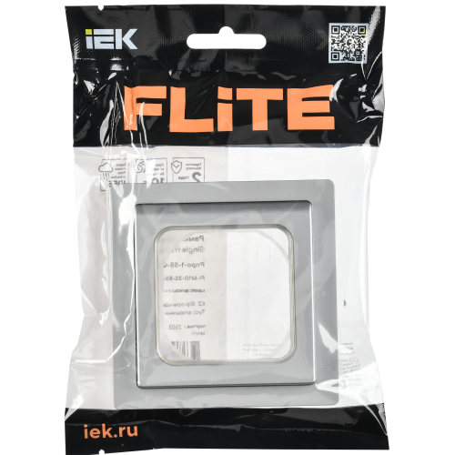 FLITE Рамка 1-местная IP55 Рпро-1-55-ФлА алюминий IEK FLITE Рамка 1-местная IP55 Рпро-1-55-ФлА алюминий IEK
