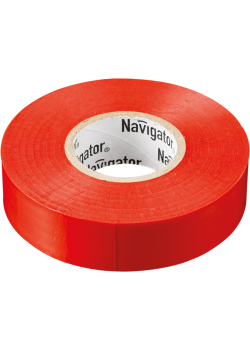 Изолента ПВХ 19мм (рул.20м) красн. NIT-A19-20/R Navigator 71111