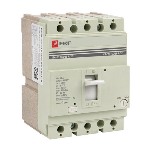 ВА-99 160/16А 3P 35кА EKF