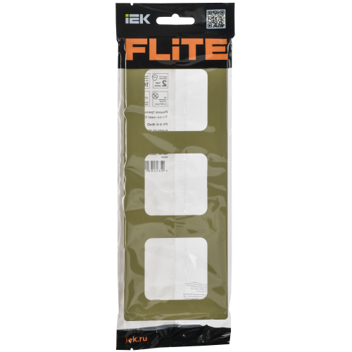 FLITE Рамка 3-местная РУ-3-К-ФлО оливковый IEK FLITE Рамка 3-местная РУ-3-К-ФлО оливковый IEK