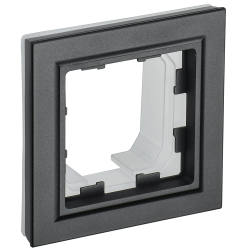 BRITE Рамка 1-местная IP44 РУ-1-БрЧ-44 черный IEK
