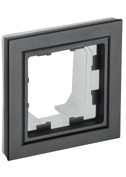 BRITE Рамка 1-местная IP44 РУ-1-БрЧ-44 черный IEK
