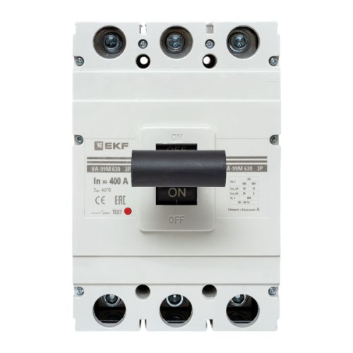 ВА-99М 630/400А 3P 10In 50кА с термомагнитным расцепителем EKF ВА-99М 630/400А 3P 10In 50кА с термомагнитным расцепителем EKF