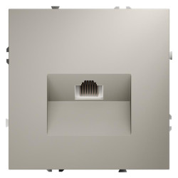 Розетка компьютерная 1-м СП S70 RJ45 кат.6 механизм кашемир Voltum VLS060103