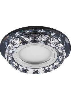Светильник встраиваемый с белой LED подсветкой Feron CD878 потолочный MR16 G5.3 черный