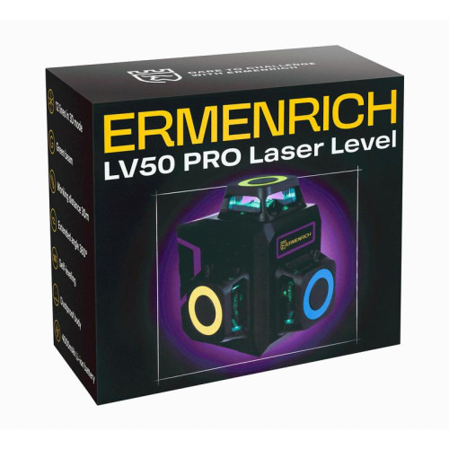 Уровень лазерный PRO LV50 фиолет. Ermenrich 84086 Уровень лазерный PRO LV50 фиолет. Ermenrich 84086