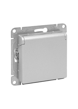 Механизм роз., 16А, IP44, с.з., с.ш., c крышкой, алюм. Эпика EKF