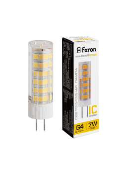 Лампа светодиодная Feron LB-433 G4 7W 175-265V 2700K