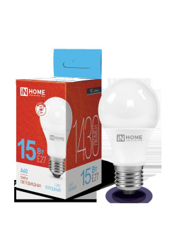 Лампа светодиодная/ Лампа светодиодная LED-A60-VC 15Вт 230В Е27 6500К 1430Лм IN HOME