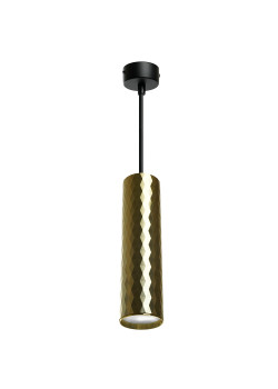 Светильник потолочный Feron ML1888 Barrel PRISM levitation на подвесе MR16 35W, 230V, чёрный, золото 55*200