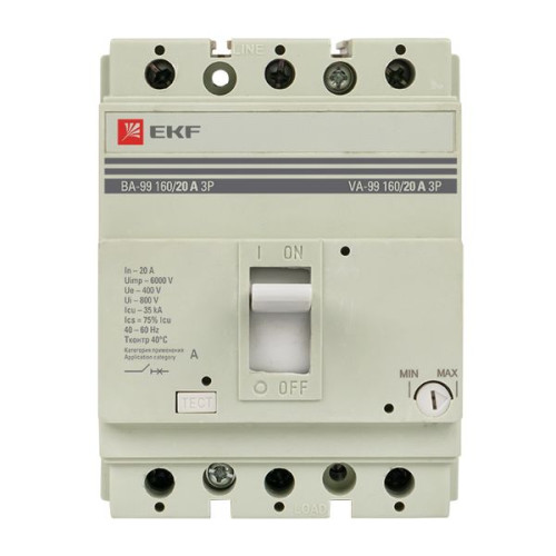ВА-99 160/20А 3P 35кА EKF ВА-99 160/20А 3P 35кА EKF