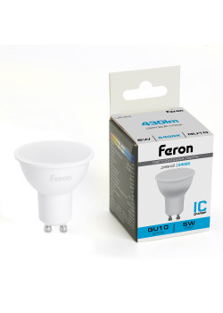 Лампа светодиодная Feron LB-24 MR16 GU10 5W 175-265V 6400K