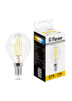 Лампа светодиодная Feron LB-511 Шарик E14 11W 230V 2700K
