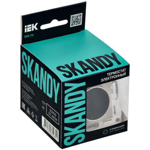 SKANDY Термостат электронный с индикацией SK-T01Sh шампань IEK SKANDY Термостат электронный с индикацией SK-T01Sh шампань IEK