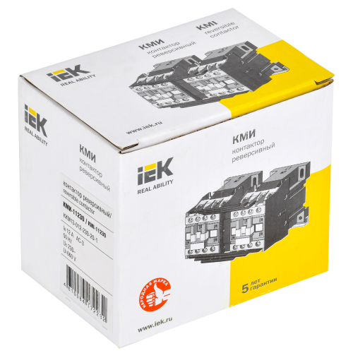 Контактор КМИ-11230 реверс 12А 230В/АС3 2NO IEK Контактор КМИ-11230 реверс 12А 230В/АС3 2NO IEK