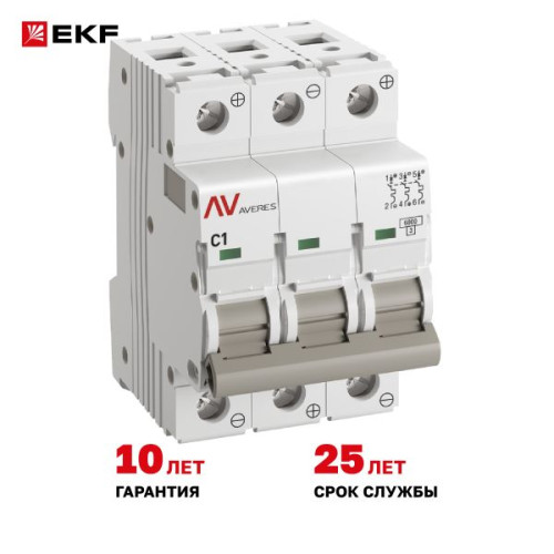 AV-6 DC 3P 1A (C) 6kA EKF AVERES AV-6 DC 3P 1A (C) 6kA EKF AVERES