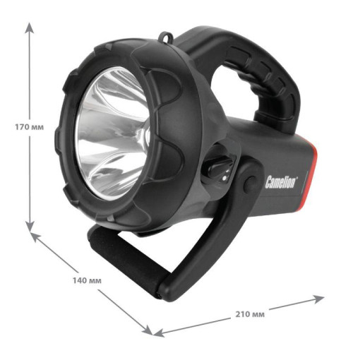 Фонарь аккумуляторный 2931R2 LED CREE 10Вт аккум. 4В 4А.ч 220В/12В карбон (кор.) Camelion 11459 Фонарь аккумуляторный 2931R2 LED CREE 10Вт аккум. 4В 4А.ч 220В/12В карбон (кор.) Camelion 11459