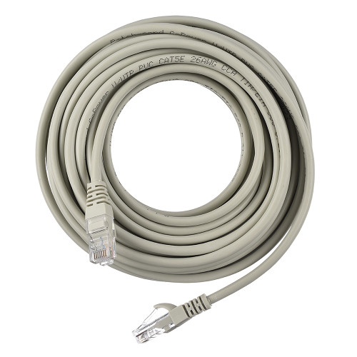 Патч-корд/ Патч-корд GoPower RJ-45 (m)-RJ-45 (m) 20.0м кат.5е ПВХ 26AWG CCA серый в пакете (1/20)