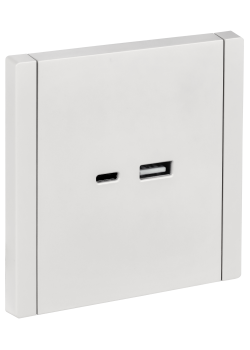 FORTE&PIANO Розетка USB A+C 3,1А FP250 белый IEK