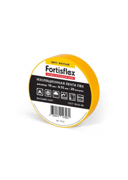 Изолента ПВХ 19х0.15х20 желт. Fortisflex 71232