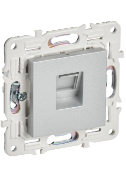 SKANDY Розетка компьютерная RJ45 кат.5E SK-K01S серебряный IEK