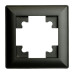 Рамка STEKKER, PFR00-7001-05 1-местная, пластик, серия Катрин, черный Рамка STEKKER, PFR00-7001-05 1-местная, пластик, серия Катрин, черный