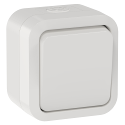 TORS Переключатель одноклавишный 10А IP55 TS301 белый IEK